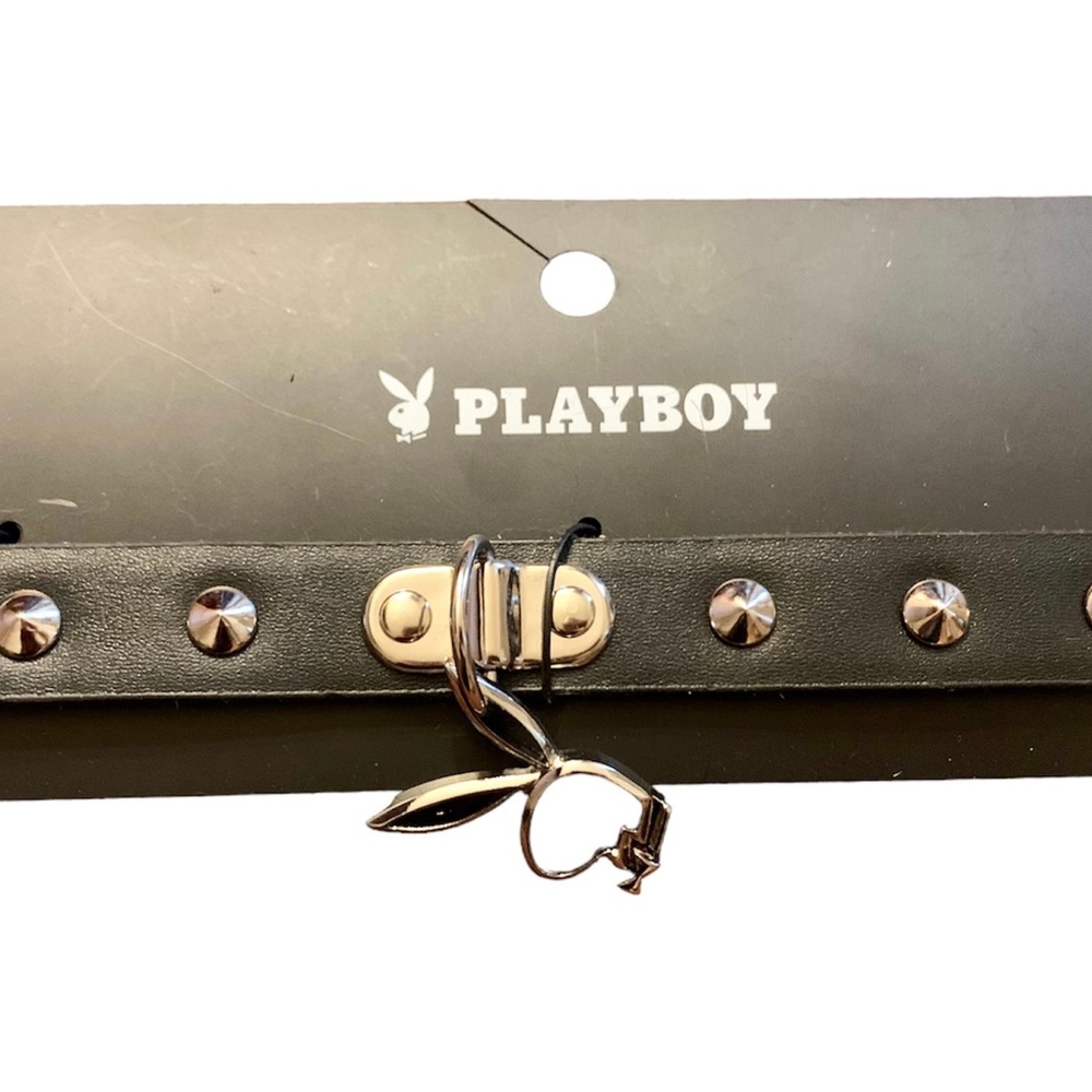 NWT! Playboy stud spike choker necklace